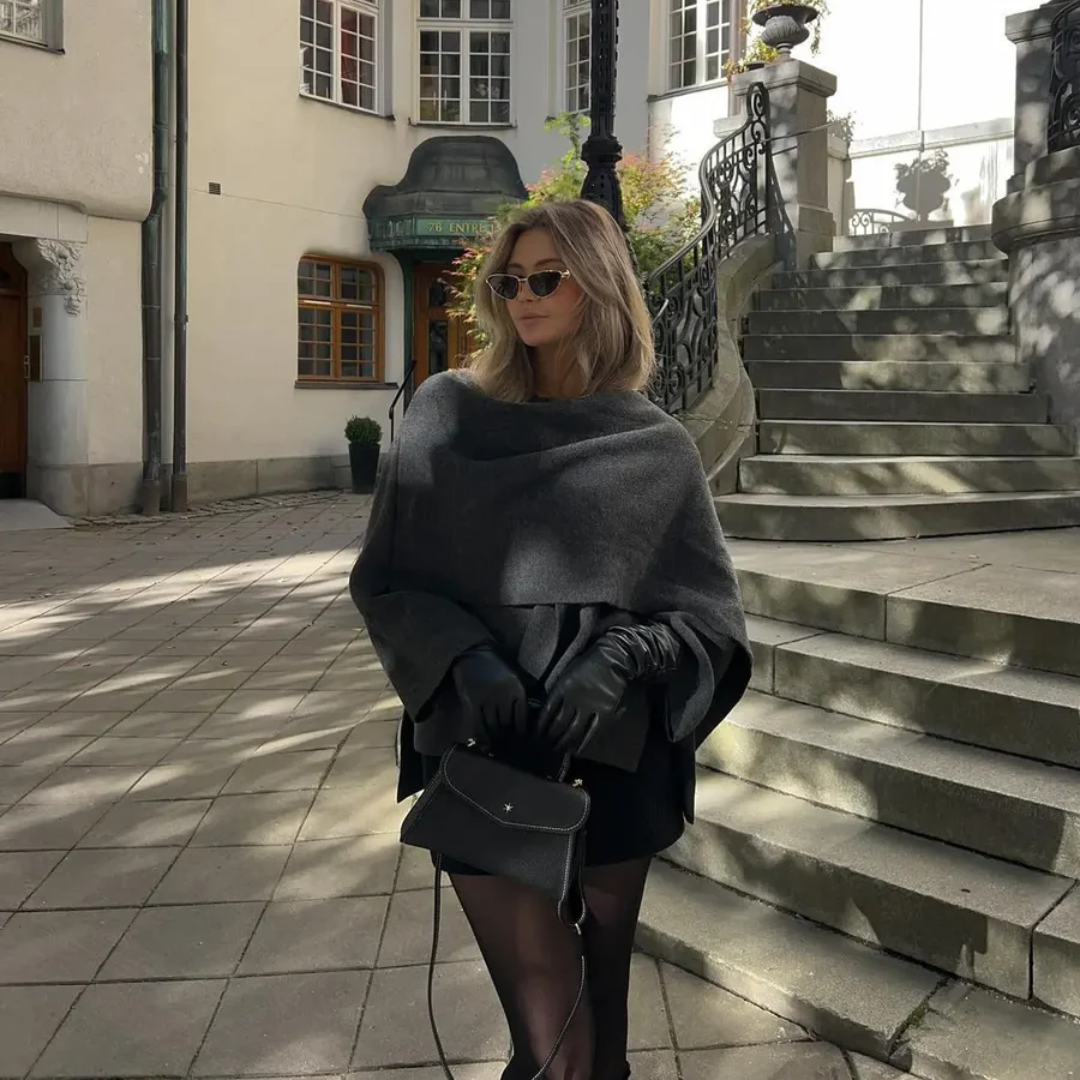 Montiqeu™ | Elegant draperet jakke