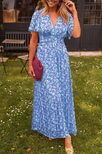 Sandra™ | Elegant maxikjole med V-udskæring